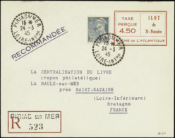 N° 0 Saint Nazaire N°6 Entier Postal 4f50 Rouge  Qualité: OBL Cote: 450  - Autres & Non Classés