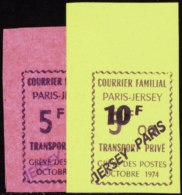N° 1 7 A/17B  2 Valeurs Surchargées "Jersey-Paris"  Qualité: ** Cote: 250  - Other & Unclassified
