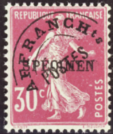 N° 8 8 30c Semeuse Rose Préoblitéré  Qualité: ** Cote: 400  - Altri & Non Classificati