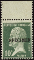 N° 6 9 10c Pasteur  Qualité: ** Cote: 330  - Altri & Non Classificati