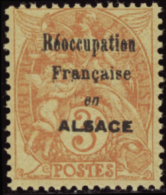 N° 1 09 3c Blanc Papier GC "Réoccupation Française En Alsace"  Qualité: ** Cote: 700  - Other & Unclassified