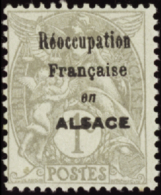 N° 1 07 Surcharge "Réoccupation Française En Alsace"  Qualité: ** Cote: 475  - Autres & Non Classés