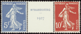 N° 2 42 A Exposition Philatélique De Strasbourg 1927  Qualité: * Cote: 800  - Autres & Non Classés