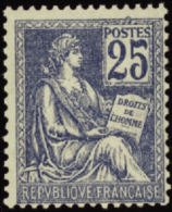 N° 1 18 25c Bleu  Qualité: ** Cote: 550  - Autres & Non Classés