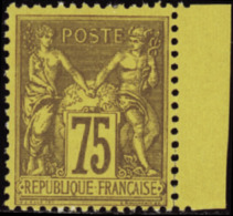 N° 9 9 75c Violet Sur Orange Bdf  Qualité: ** Cote: 375  - Other & Unclassified