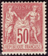 N° 9 8 50c Rose  Qualité: * Cote: 275  - Other & Unclassified