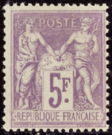 N° 9 5 5f Violet Sur Lilas  Qualité: * Cote: 650  - Sonstige & Ohne Zuordnung