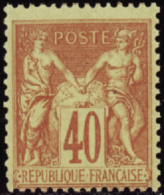 N° 9 4 40c Orange  Qualité: ** Cote: 175  - Autres & Non Classés