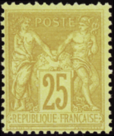 N° 9 2 25c Bistre Sur Jaune  Qualité: ** Cote: 550  - Altri & Non Classificati