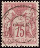 N° 8 1 75c Rose TB  Qualité: OBL Cote: 150  - Autres & Non Classés