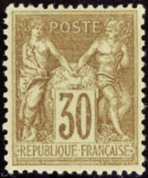 N° 8 0 30c Brun-jaune  Qualité: * Cote: 120  - Altri & Non Classificati