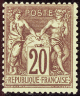 N° 6 7 20c Brun-lilas  Qualité: * Cote: 825  - Altri & Non Classificati