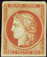 N° 5 A 40c Rouge-orange Foncé  Qualité: (*) Cote: 3600  - Altri & Non Classificati