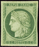 N° 2 15c Vert  Qualité: (*) Cote: 10000  - Altri & Non Classificati