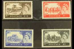 1958  De La Rue Castles High Values Set, SG 536a/39a, Never Hinged Mint. Lovely! (4 Stamps) For More Images,... - Autres & Non Classés