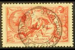 1918-19  5s Rose - Red Bradbury Seahorse, SG 416, Very Fine Used. For More Images, Please Visit... - Non Classificati
