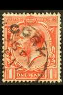 1912-24 VARIETY  1d Bright Scarlet, "INVERTED Q FOR O" Variety, SG 357ad, Fine Used With A Neat "Cork" Cds,... - Non Classificati