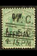 OFFICIALS  OFFICE OF WORKS. 1902-03 ½d Blue Green, SG O36, Fine Used For More Images, Please Visit... - Unclassified