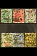 OFFICIALS  ADMIRALTY. 1903 KEVII Opt'd Set, SG O101/06, Cds Used Set (6 Stamps) For More Images, Please Visit... - Sin Clasificación