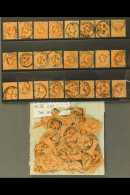 1902-1911  4d Orange KEVII Accumulation Of Cds Used Examples, Many With Nice Strikes, Fresh & Attractive.... - Unclassified