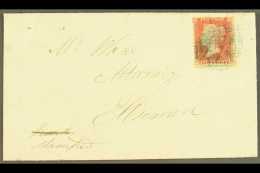 1857  (August) Ellesmere Local Cover Bearing 1d Red "stars" Tied By "274" (ELLESMERE) In BLUE. For More Images,... - Other & Unclassified