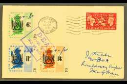 1951 B.E.A. AIR LETTER LOCAL SURCHARGES  1951 (17 July) Cover Bearing B.E.A. 6d, 11d And 1s4d Labels With... - Altri & Non Classificati