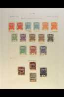1926 - 1936 EXTENSIVE COLLECTION  Mint And Used Collection Written Up On Leaves Including 1926 Set Complete, 1927... - Touva