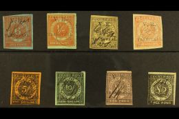 TRANSVAAL  REVENUE STAMPS 1877-78 "V.R. / TRANSVAAL" Overprinted Basic Set To £2, Barefoot 18/25, Used. (8... - Ohne Zuordnung