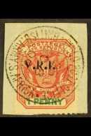 TRANSVAAL  LYDENBURG British Occupation 1900 1d Rose-red And Green With Local "V.R.I." Opt, SG 2, Very Fine Used... - Ohne Zuordnung