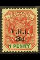 TRANSVAAL  LYDENBURG British Occupation 1900 3d On 1d Rose-red And Green With Local "V.R.I." Opt, SG 5, Very Fine... - Ohne Zuordnung