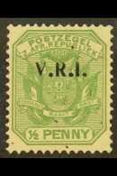 TRANSVAAL  LYDENBURG British Occupation 1900 ½d Green With Local "V.R.I." Opt, SG 1, Fine Mint Part OG.... - Ohne Zuordnung