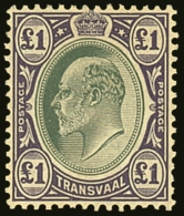 TRANSVAAL  1903 £1 Green And Violet, Ed VII, SG 258, Very Fine And Fresh Mint. Lovely Stamp. For More... - Ohne Zuordnung