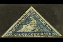 CAPE OF GOOD HOPE  1863-64 4d Steel - Blue, SG 19c, Lightly Used With 3 Margins.  For More Images, Please Visit... - Ohne Zuordnung