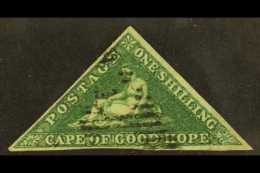 CAPE OF GOOD HOPE  1855-63 1s Deep Dark Green, SG 8b, Used With 3 Margins For More Images, Please Visit... - Unclassified