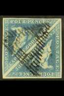 CAPE OF GOOD HOPE  1855-63 4d Blue/white Paper, SG 6a, Very Fine Used "Tete Beche" Pair With 4 Margins, Cancelled... - Sin Clasificación