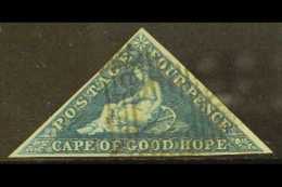 CAPE OF GOOD HOPE  1855-63 4d Deep Blue/white Paper, SG 6, Used With 3 Margins For More Images, Please Visit... - Non Classés