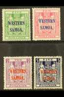 1935 - 1942  Postal Fiscal Set Complete, On Wiggins Teape Paper, SG 194a/d, Fine And Fresh Mint. Rare Set. (4... - Samoa