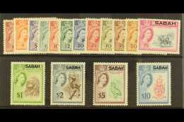 1964-65  "SABAH" Overprints On North Borneo Complete Set, SG 408/423, Never Hinged Mint. (16 Stamps) For More... - Sabah