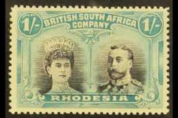 1910-13  1s Grey-black & Deep Blue-green Double Heads, SG 151, Very Fine Mint, Fresh. For More Images, Please... - Autres & Non Classés