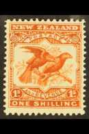 1907-09  1s Orange Red Bird, Small Die Perf 14 X 15, SG 385, Fine Mint. For More Images, Please Visit... - Altri & Non Classificati