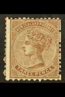 1874-78  3d Brown Irregular Compound Perforation 12½x12½x10x12½, CP C3b (Y), SG 161 Variety,... - Other & Unclassified