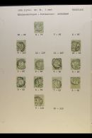 POSTMARKS - SMALL ROUND CANCELS  Collection Of 1872-1896 Issues With Small Double Circle Cds Showing Times, For... - Altri & Non Classificati