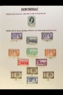 1953-1985 COMPREHENSIVE SUPERB MINT COLLECTION  On Leaves, ALL DIFFERENT, Highly Complete For The Period, Inc... - Montserrat