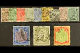 1914 - 21  Geo V Set To 5s Complete, Wmk MCA, SG 68/88, Very Fine Used. (12 Stamps) For More Images, Please Visit... - Malta (...-1964)