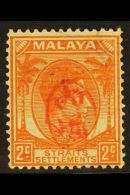 PENANG  1942 2c Orange Of Straits Settlements With Type T2 (Itchiburi Seal) Overprint In Red, SG J70, Mint. For... - Otros & Sin Clasificación