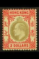 1904  $2 Slate And Scarlet, Ed VII Wmk MCA, SG 87, Very Fine And Fresh Mint. For More Images, Please Visit... - Autres & Non Classés