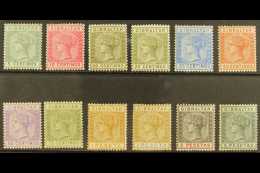 1889-96  Complete Set, SG 22/33, Fine Mint, Fresh Colours. (12 Stamps) For More Images, Please Visit... - Gibilterra