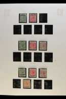 1886-1953 ATTRACTIVE FINE MINT COLLECTION  In Hingeless Mounts On Leaves, Inc 1886 ½d & 1d Opts,... - Gibraltar