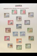 19531971 COMPLETE SUPERB MINT COLLECTION  On Leaves, All Different, Inc 1953-59 Set With Shades Inc 1s3d (x2),... - Gambie (...-1964)