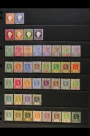 1880-1935 FINE MINT COLLECTION  On Stock Pages, ALL DIFFERENT, Inc 1880-81 ½d & 3d Wmk Upright,... - Gambie (...-1964)